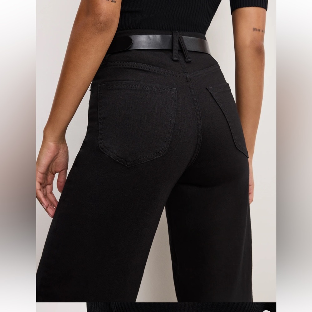 Good American Good Waist Palazzo Crop High-Waist 14/32 - Picture 11 of 13